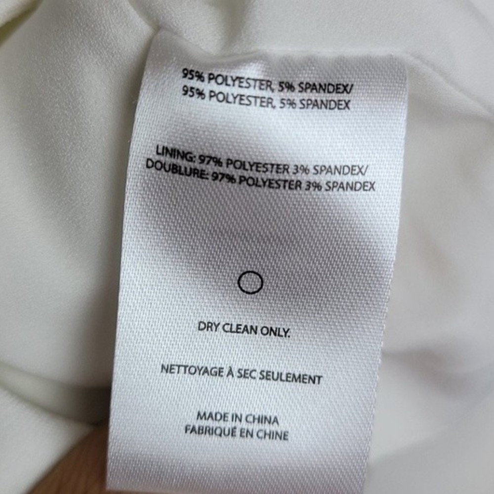 Edit bell sleeve round neck top Sz S White Modest Formal Preppy - Picture 7 of 11